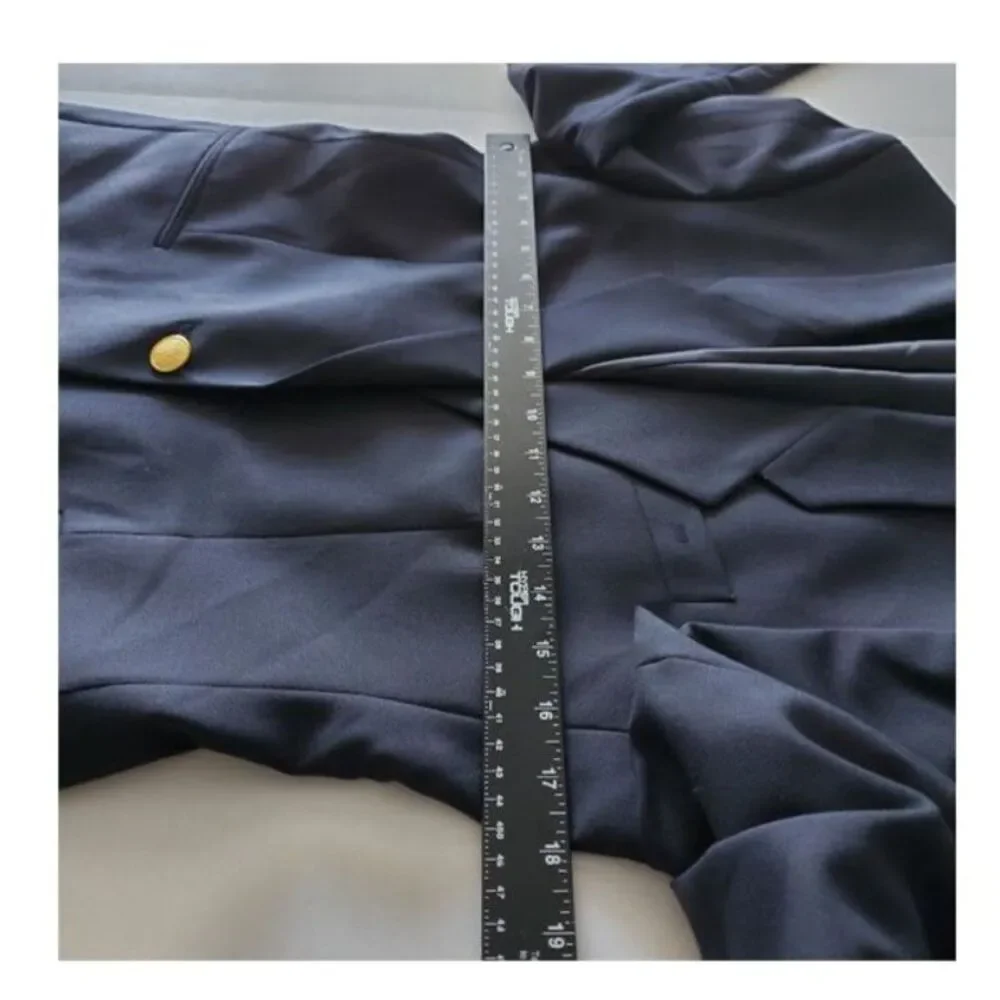 NWT Continental Airlines Uniform Blazer Flight Attendant Navy Blue Sz 4R VNTG - Picture 9 of 11